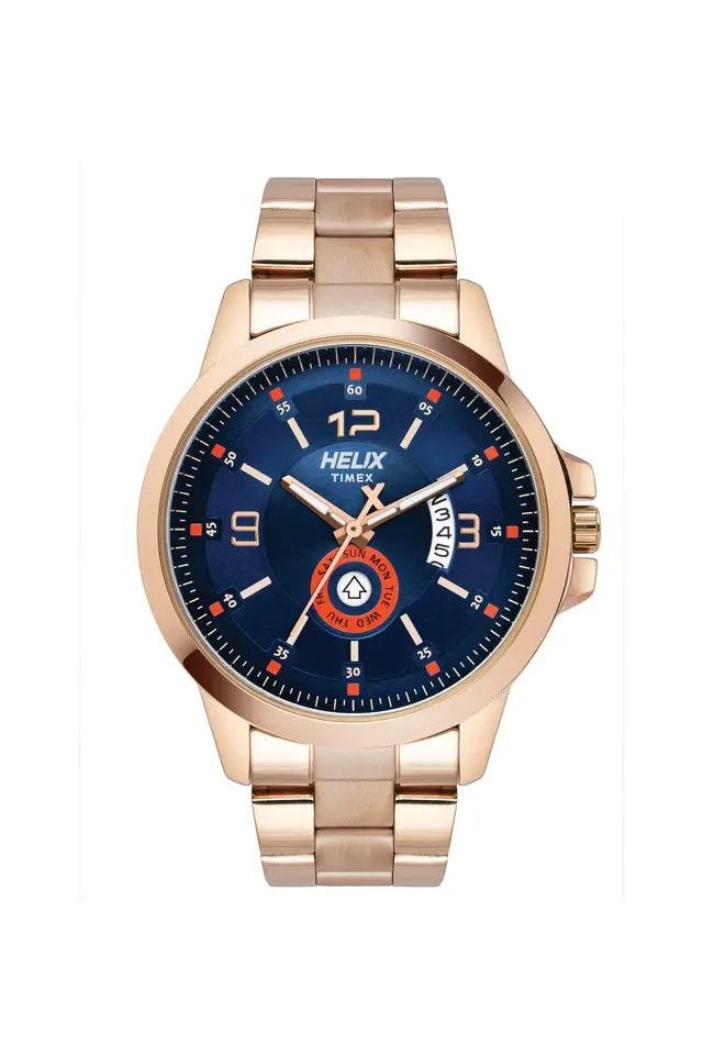 Helix Analog Blue Dial Men's Watch