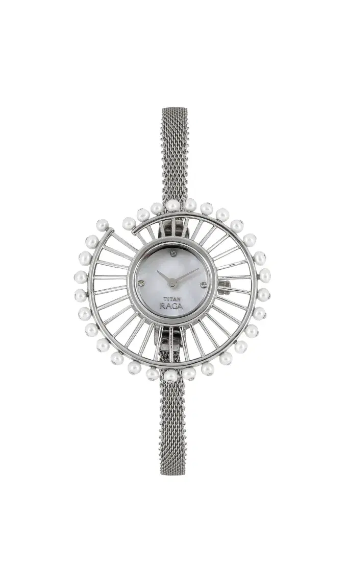 Titan Perola Raga Pearl 9970SM01 Analogue Watch For Women